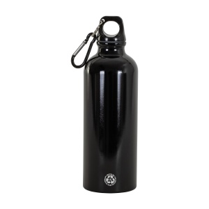 ON™ Recycled aluminum water bottle (500ml), with plastic cap and carabiner
