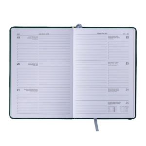 ON™ Weekly diary 2025 with PU cover with elastic band