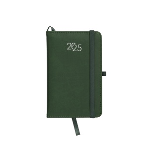 ON™ Weekly diary 2025 with recycled PU cover with edge stitching and pen holder