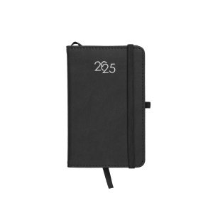 ON™ Weekly diary 2025 with recycled PU cover with edge stitching and pen holder