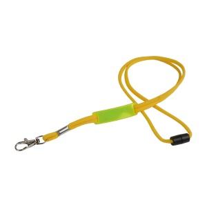 ON Badge/key string lanyard with customisable insert and choke-proof release clasp