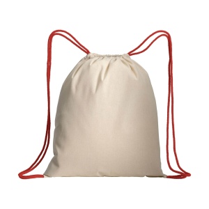 ON Natural cotton drawstring backpack with colored corners - Img 15