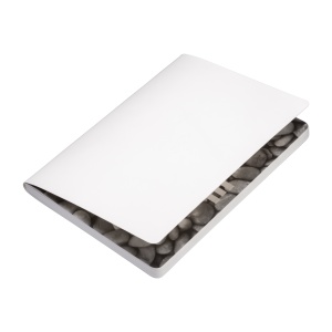 ON Notebook din hârtie de piatră, coli liniate albe, 64 pagini, 14,5x21 cm