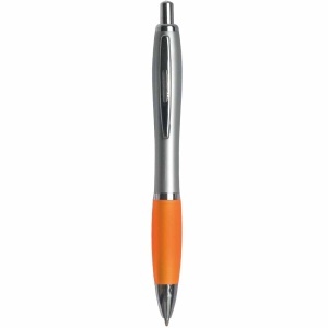 ON Pix cu capsă din plastic, corp argintiu, mâner cauciucat colorat și clemă metalică, reumplere jumbo - Img 2