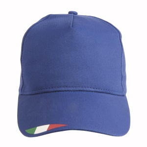 ON Șapcă de baseball din poliester cu 5 panouri și imprimeu tricolor cu steagul Italiei - Img 4