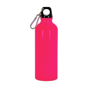 ON Sticlă de apă din aluminiu (500 ml) cu capac din plastic și cârlig de fixare (22 cm înălțime) - Img 3