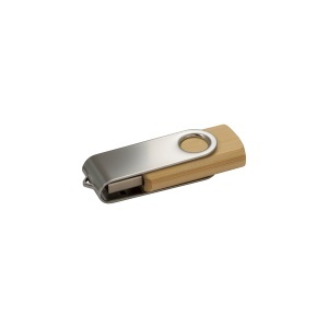 ON Unitate flash USB rotativă Bamboo de 4 GB/Metal