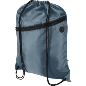 Oriole RPET drawstring bag with zipped front pocket 5L - Img 9