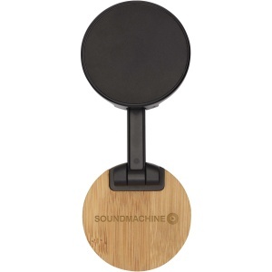 PF™ Alcor recycled plastic foldeable magnetic phone stand with bamboo details - Img 4
