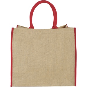 PF™ Harry coloured edge jute tote bag 25L