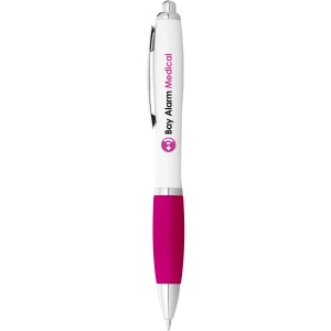 PF™ Nash ballpoint pen with white barrel and coloured grip (black ink) - Img 33
