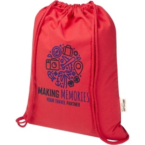 PF™ Oregon Blend 140 g/m² GRS recycled drawstring bag 5L - Img 8