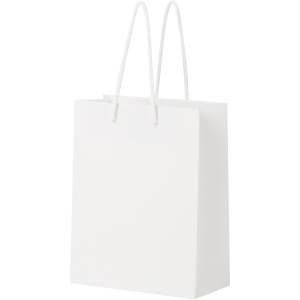 PF™ Handmade 170 g/m2 integra paper bag with plastic handles - medium