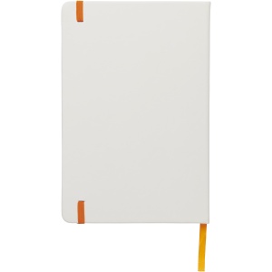PF™ Spectrum A5 white notebook with coloured strap