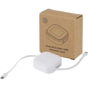 PF Baterie externă magnetică wireless Acrab de 10.000 mAh, 15W, cu alimentare de 20W - fabricată din plastic reciclat