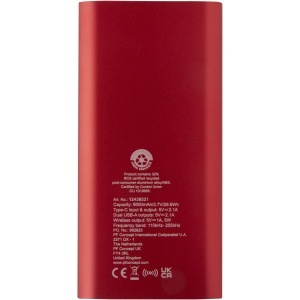 PF Baterie externă wireless Juice, 8000 mAh, tip C, din aluminiu reciclat
