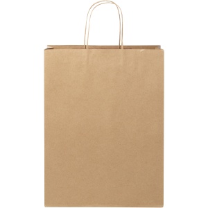 PF Pungă de hârtie kraft 120 g/m2 cu mânere răsucite - 31 x 12 x 31 cm
