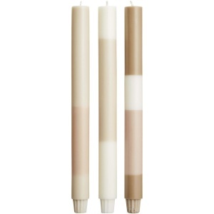 PF Lumânări Originalhome stratificate din calcar - set de 3