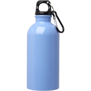 PF Sticlă de apă Oregon 400 ml din oțel inoxidabil cu perete simplu, certificată RCS, cu carabină