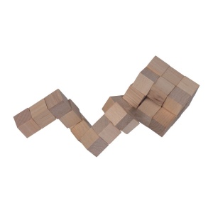 Puzzle cub șarpe din lemn - Img 3
