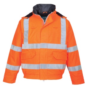 PW Bizflame Rain Hi-Vis FR Winter Bomber Jacket