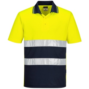 PW Tricou Polo Hi-Vis Lightweight Contrast S/S