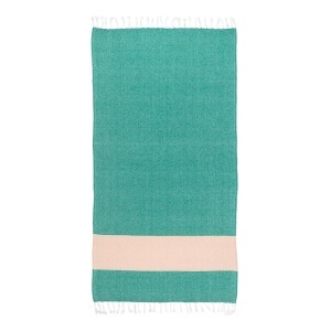 Recycled cotton beach towel 180 g/m2. Melange effect and fringes - Img 14
