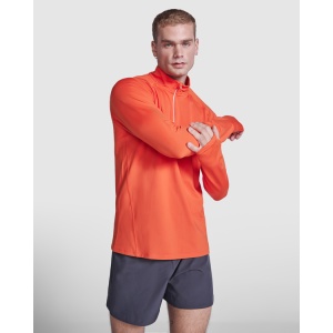 RO™ ESTAMBUL | Bluză raglan tehnică ML cu guler inversat, fermoar pe jumătate și detaliu reflectorizant | 88 % poliester reciclat / 12 % elastan | 200 gsm - Img 8