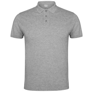 RO TRICOU POLO IMPERIUM - 100% bumbac pieptănat, punct pique, 220 g/m².Culoarea gri melanj 58: 85% bumbac / 15% vâscoză.