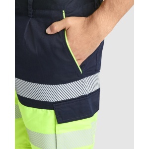 RO PANTALONI SCURȚI CU VIZIBILITATE RIDICATĂ LADA - Țesătură principală: 65% poliester 35% bumbac, 210 g/mpȚesătură în contrast: 80% poliester 20% bumbac, 210 g/mp - Img 5