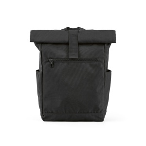 Rome backpack 12L rPET. Roll-top and velcro closure