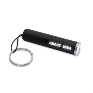 Royal™ LUMIRING keychain flashlight with illuminated logo, black - Img 2