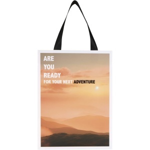 Smartfold 230 g/m2 paper bag with ribbon handles and gloss lamination - 24 x 10 x 32 cm - Img 11