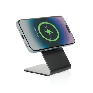 Suport de telefon magnetic cu încărcare wireless Terra din aluminiu, 15W - Img 3