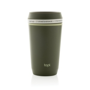 Topl Recycled Plastic To Go Tumbler Patented 360 Lid 354ml - Img 10