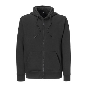 Unisex zip-up hoodie in organic cotton and recycled polyester 280 g/m2 - Img 4