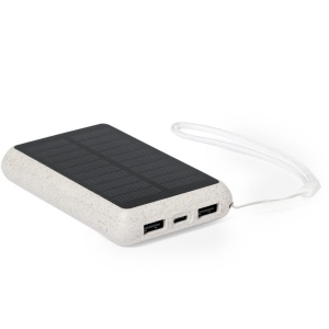 Wheat straw power bank 5000 mAh, solar charger - Img 2