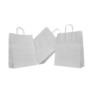 White eco kraft paper bag 25×11×31 cm – CMR, unprinted - Img 5