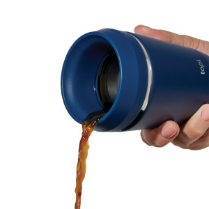 XD™ Cană termoizolantă Topl din oțel reciclat cu capac 360° brevetat – 235 ml - Img 1