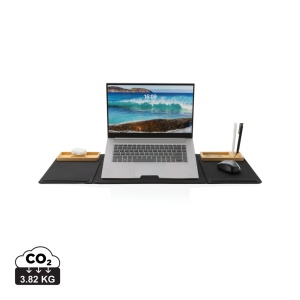XD™ Impact AWARE RPET Foldable desk organizer with laptop stand