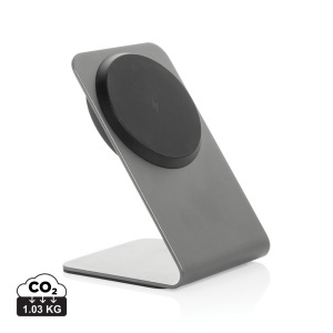 XD™ Terra aluminium 15W magnetic wireless charging phone stand - Img 1