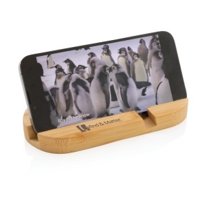 XD Bamboo tablet and phone holder