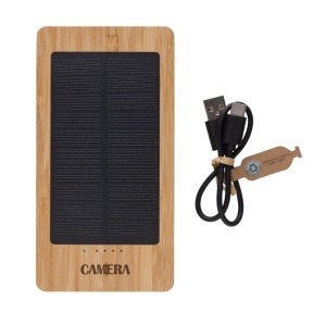 XD Baterie solară externă Sunwick 10.000 mAh din bambus