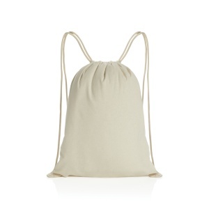 XD Impact AWARE™ recycled cotton drawstring backpack 145g - Img 9