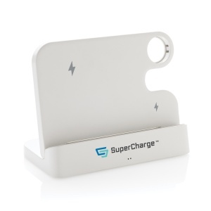 XD Joltz RCS recycled plastic dual 15W charger with iWatch slot