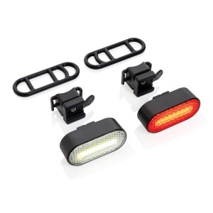 XD Set de lumini de bicicletă Lumino RCS din plastic reciclat, reîncărcabile prin USB - Img 4