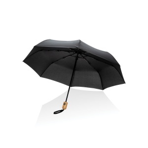 XD Umbrelă Impact AWARE RPET 190T din bambus, 21" cu deschidere/închidere automată - Img 3