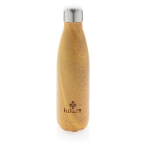 XD Vacuum insulated stainless steel bottle with wood print