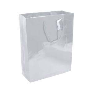 157 g/m2 laminated paper shopping bag with gusset and bottom reinforcement, string handles - Img 7