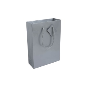 157 g/m2 laminated paper shopping bag with gusset and bottom reinforcement, string handles - Img 3
